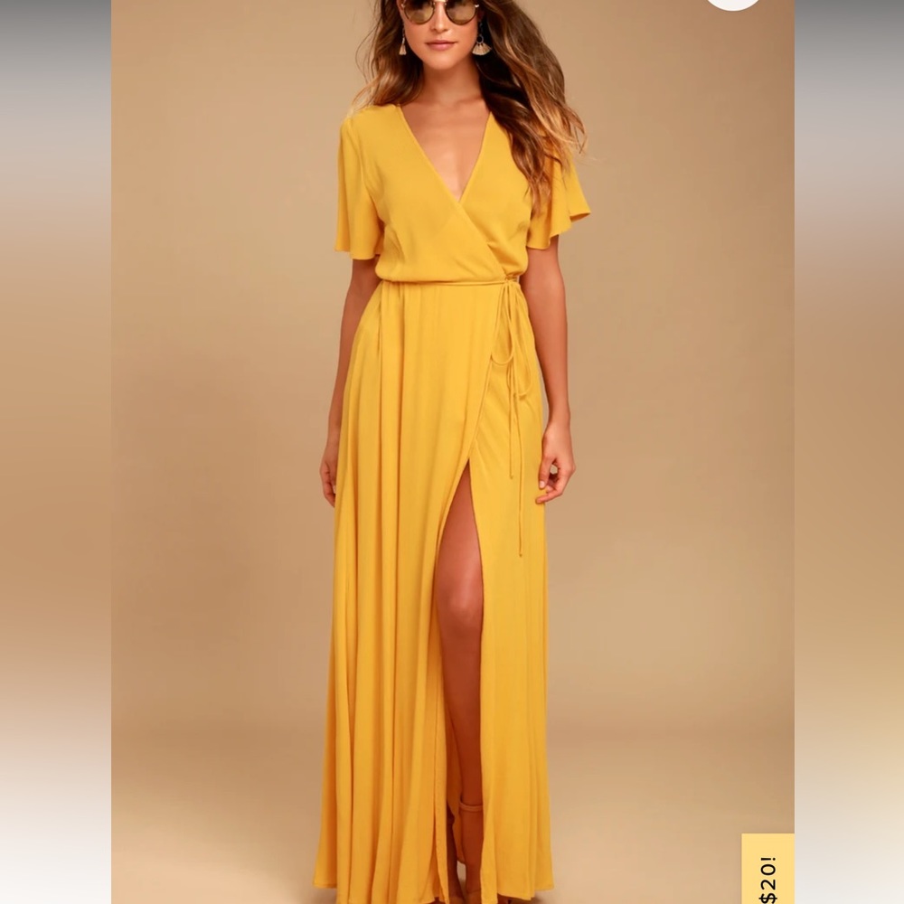 LuLus wrap maxi dress